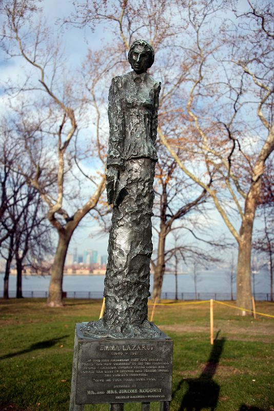 09-07 Statue Of Emma Lazarus Who Wrote The New Colossus Sonnet give me your tired, your poor , , , On Statue Of Liberty Island